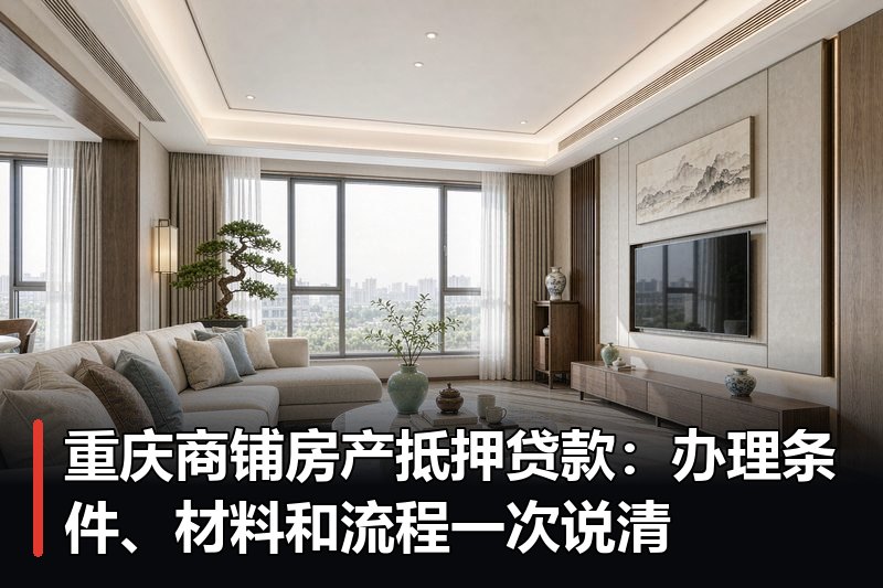 重庆商铺房产抵押贷款:办理条件、材料和流程一次说清 重庆商铺房产抵押贷款:办理条件、材料和流程一次说清