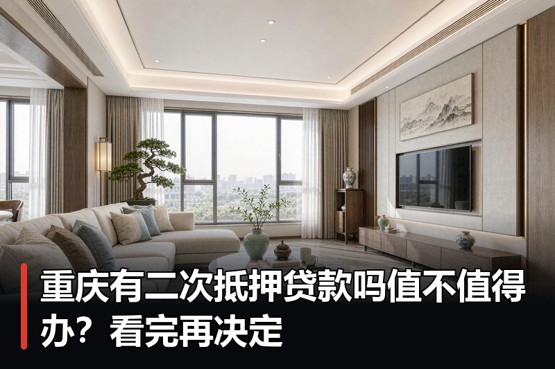 重庆有二次抵押贷款吗值不值得办？看完再决定