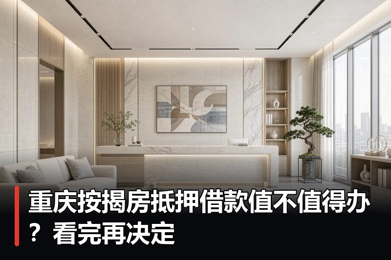 重庆按揭房抵押借款值不值得办？看完再决定