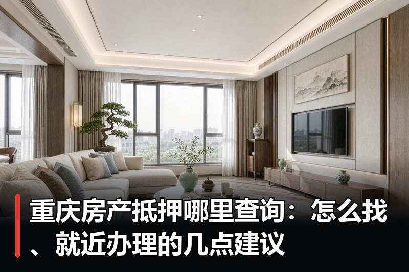 重庆房产抵押哪里查询：怎么找、就近办理的几点建议